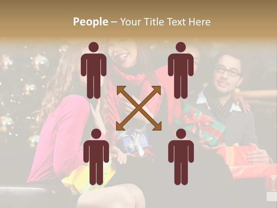 Male Group Smiling PowerPoint Template