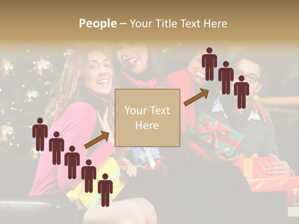 Male Group Smiling PowerPoint Template