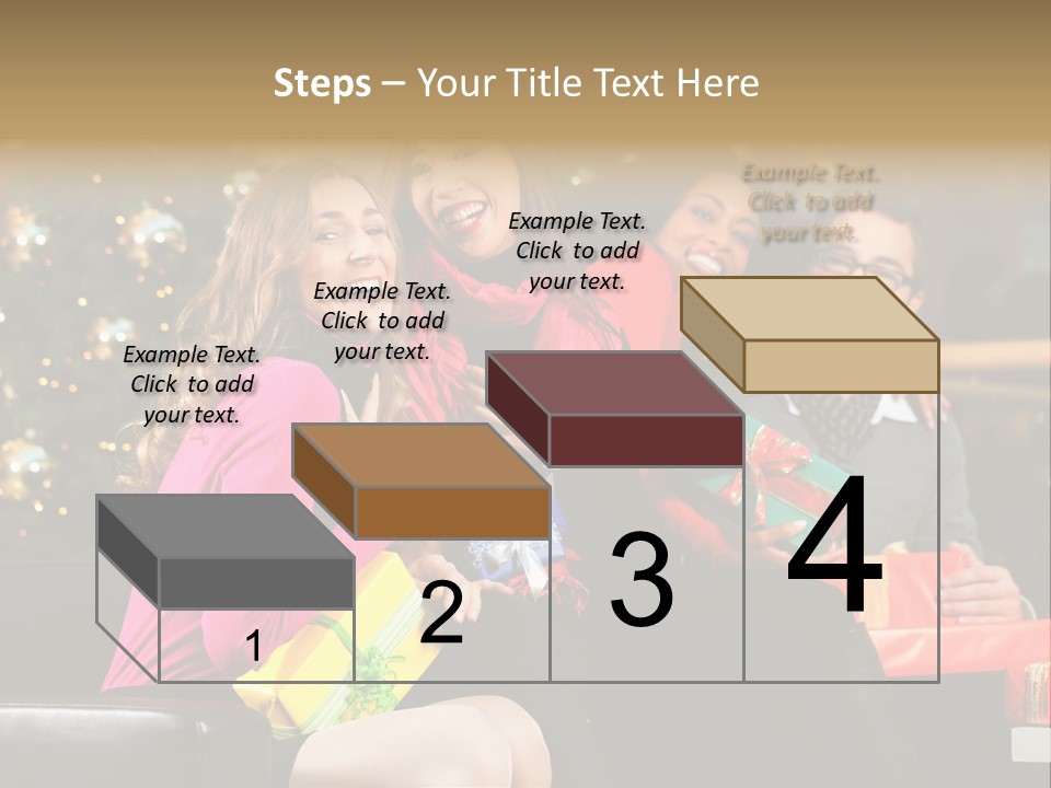 Male Group Smiling PowerPoint Template
