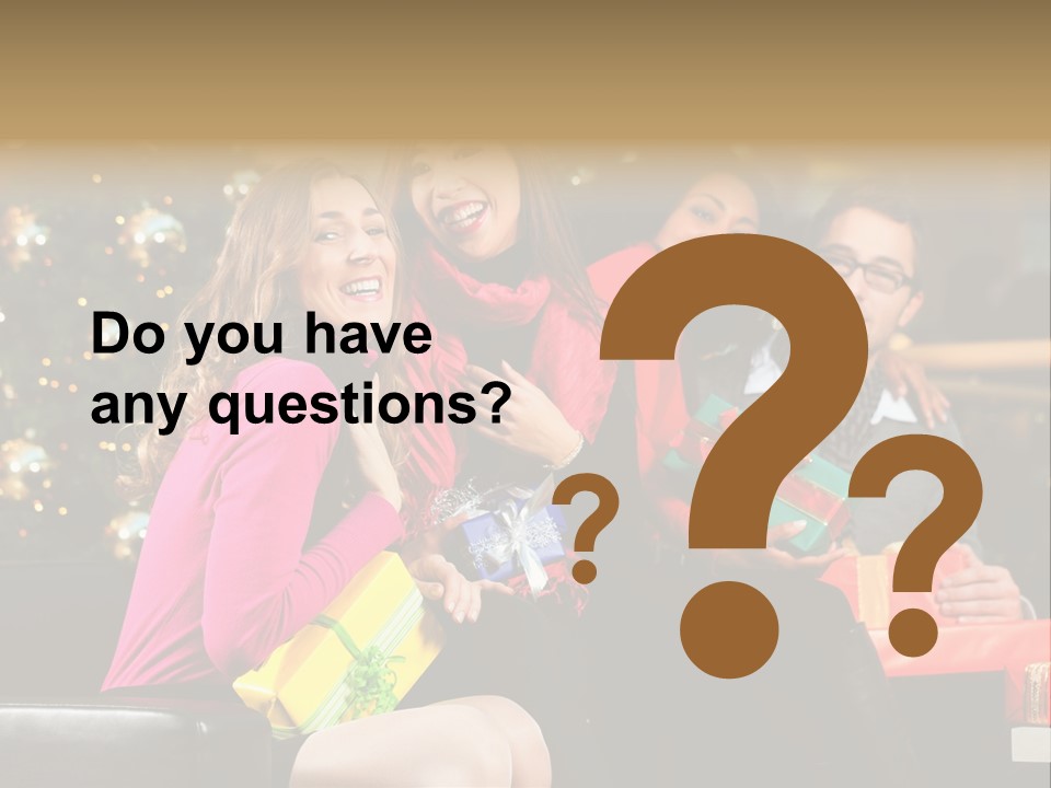 Male Group Smiling PowerPoint Template