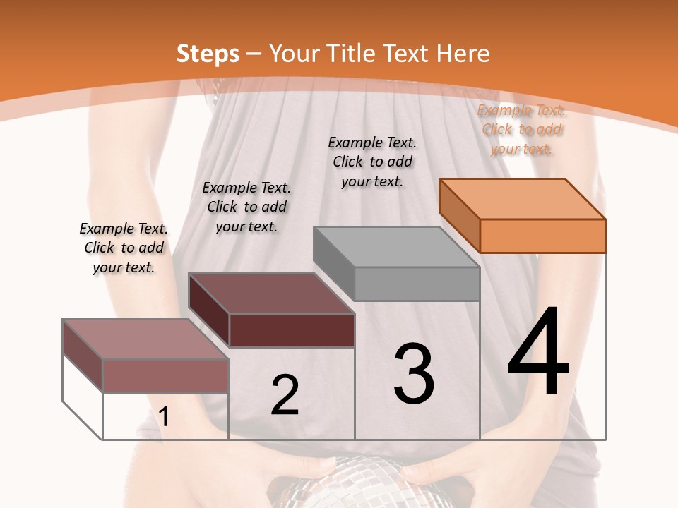 Breast Hair Lady PowerPoint Template