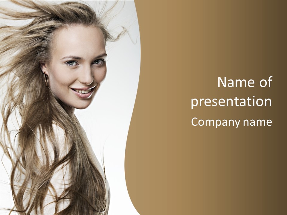 Background Caucasian Clean PowerPoint Template