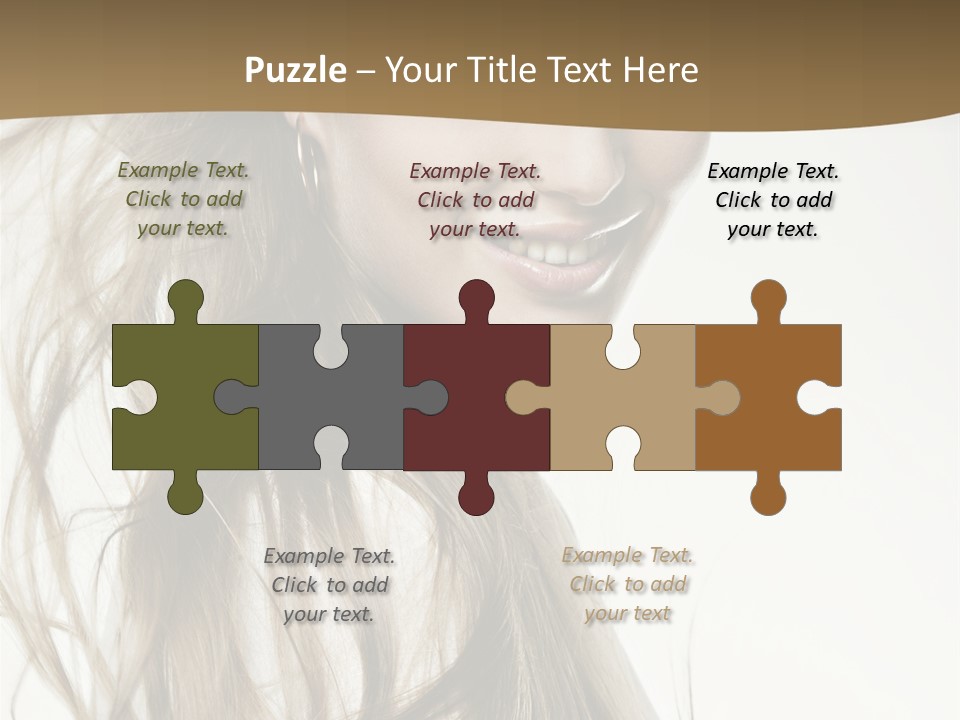 Background Caucasian Clean PowerPoint Template