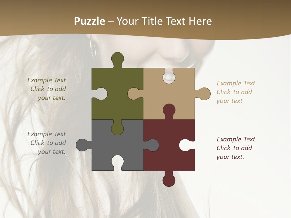 Background Caucasian Clean PowerPoint Template