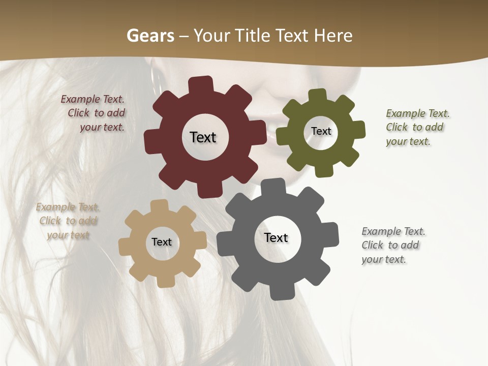 Background Caucasian Clean PowerPoint Template