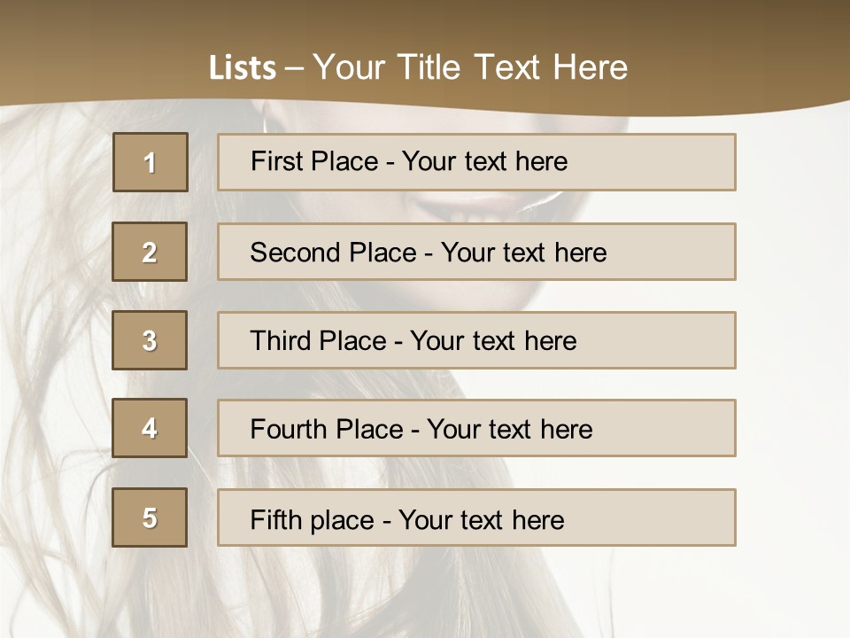 Background Caucasian Clean PowerPoint Template