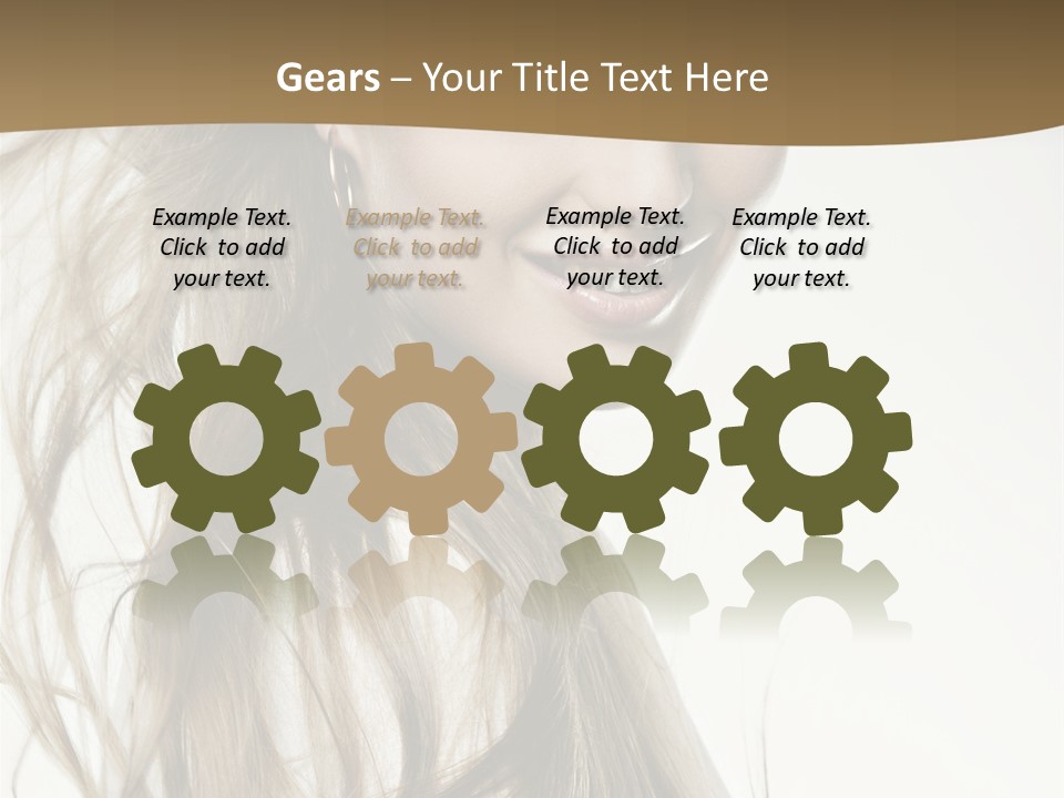 Background Caucasian Clean PowerPoint Template