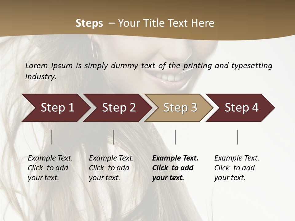 Background Caucasian Clean PowerPoint Template