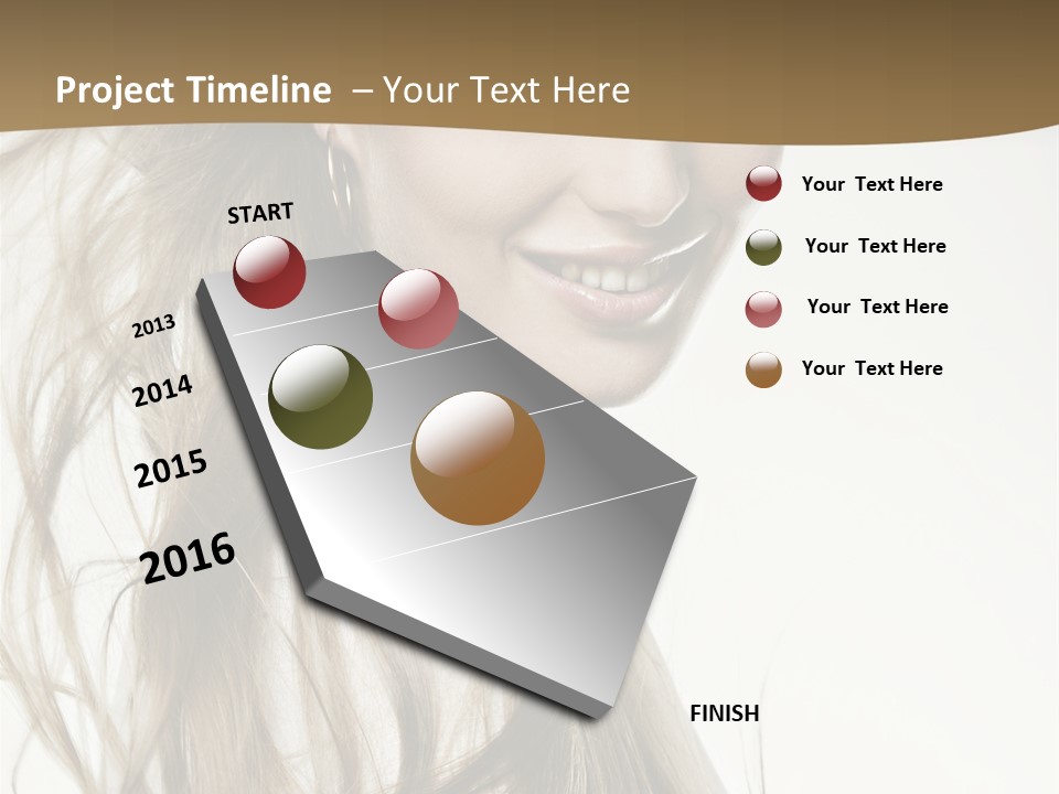 Background Caucasian Clean PowerPoint Template