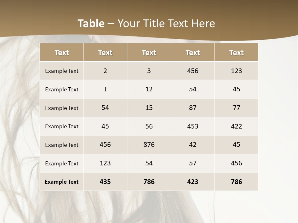 Background Caucasian Clean PowerPoint Template