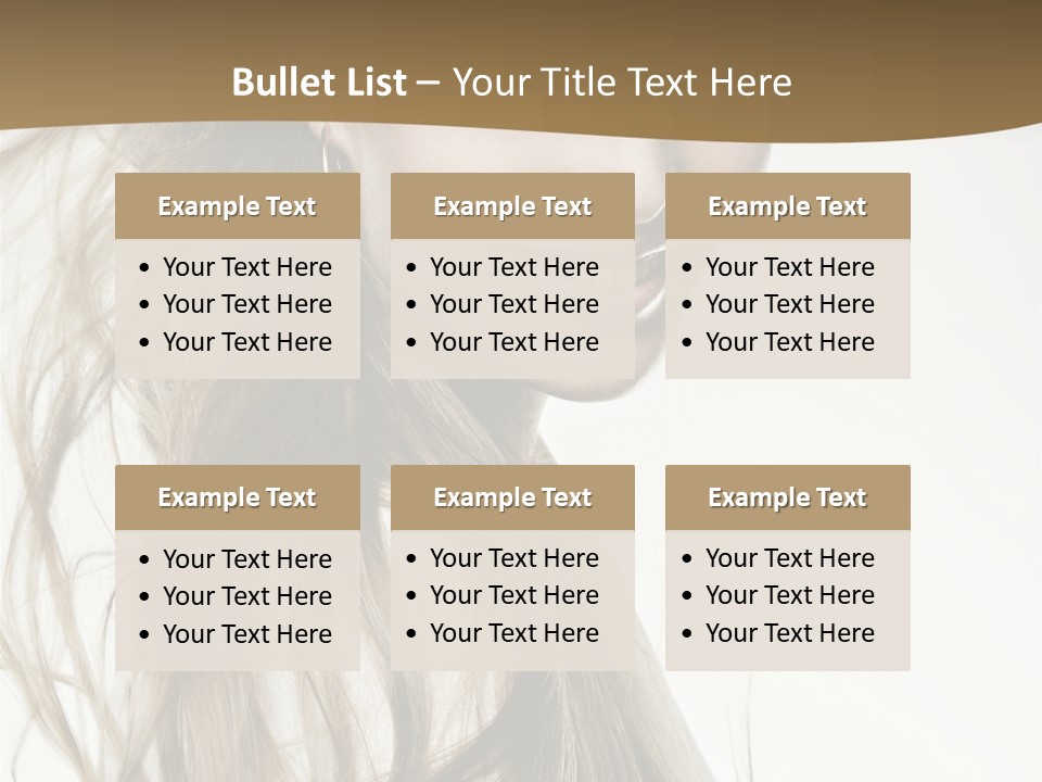 Background Caucasian Clean PowerPoint Template