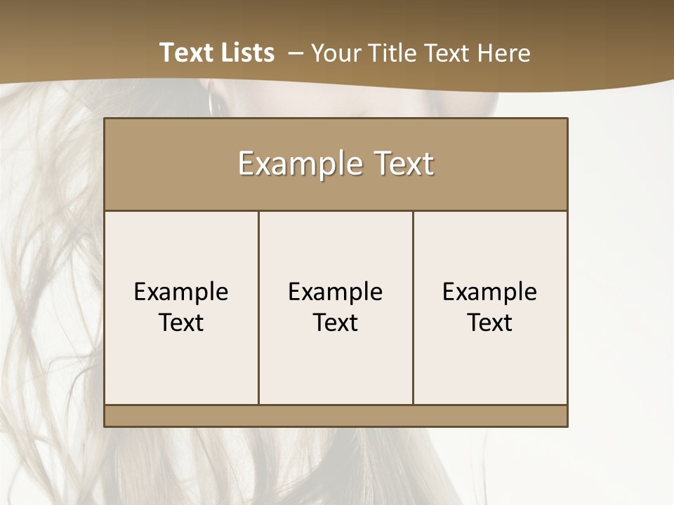 Background Caucasian Clean PowerPoint Template