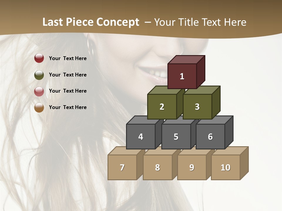 Background Caucasian Clean PowerPoint Template