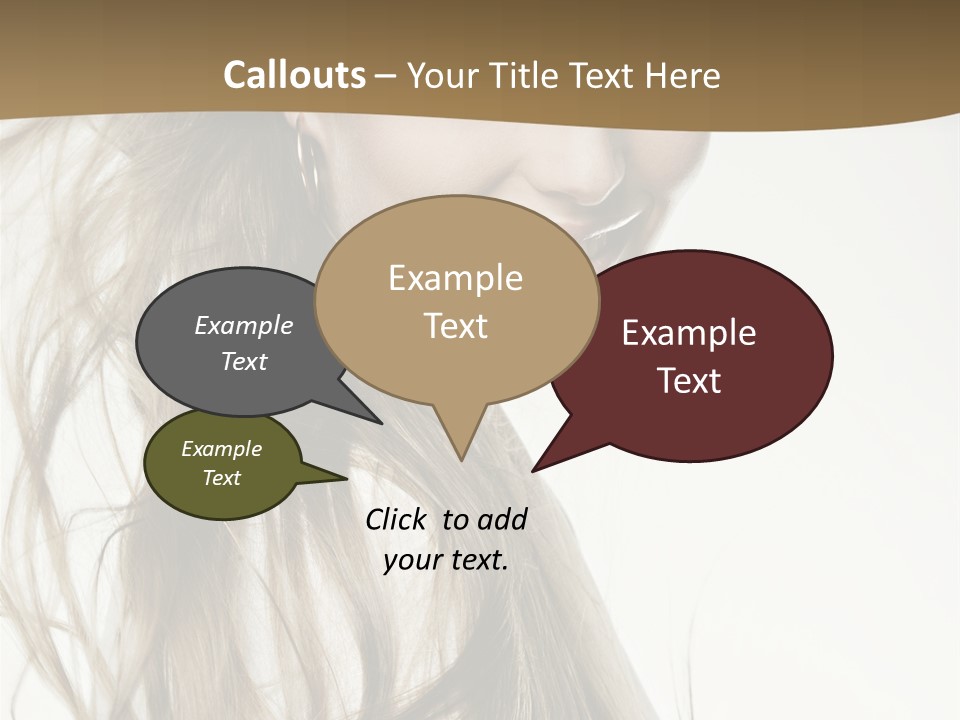 Background Caucasian Clean PowerPoint Template