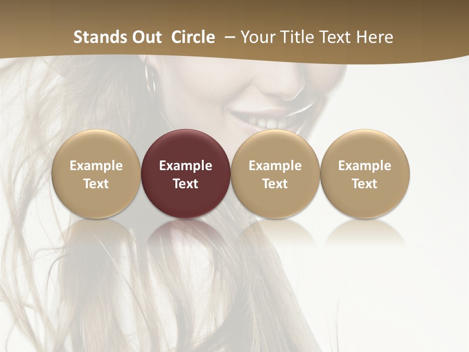 Background Caucasian Clean PowerPoint Template