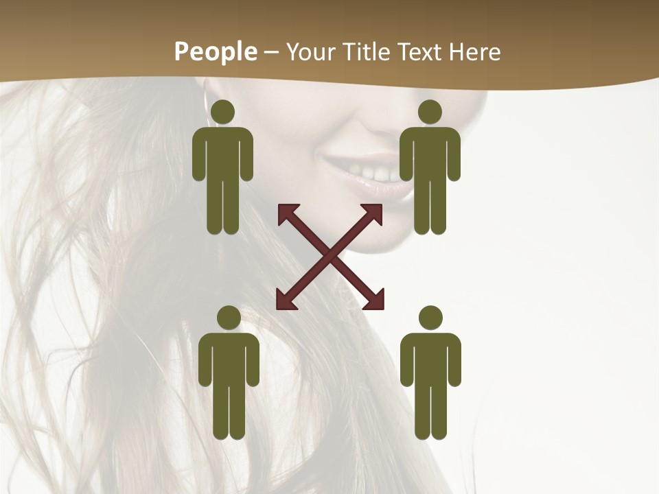 Background Caucasian Clean PowerPoint Template