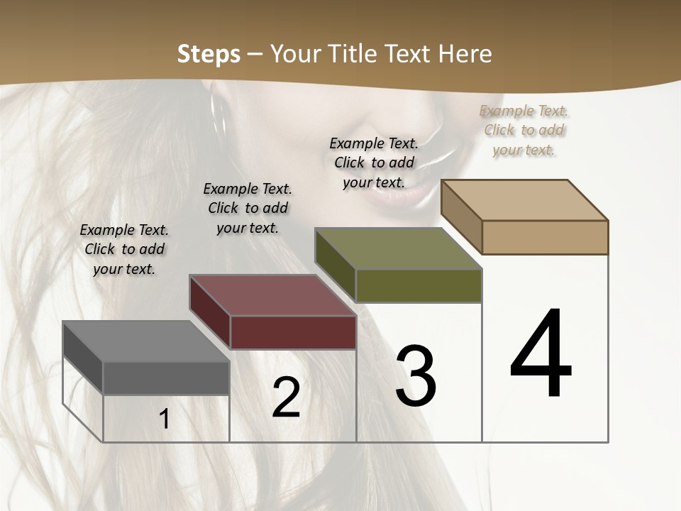 Background Caucasian Clean PowerPoint Template