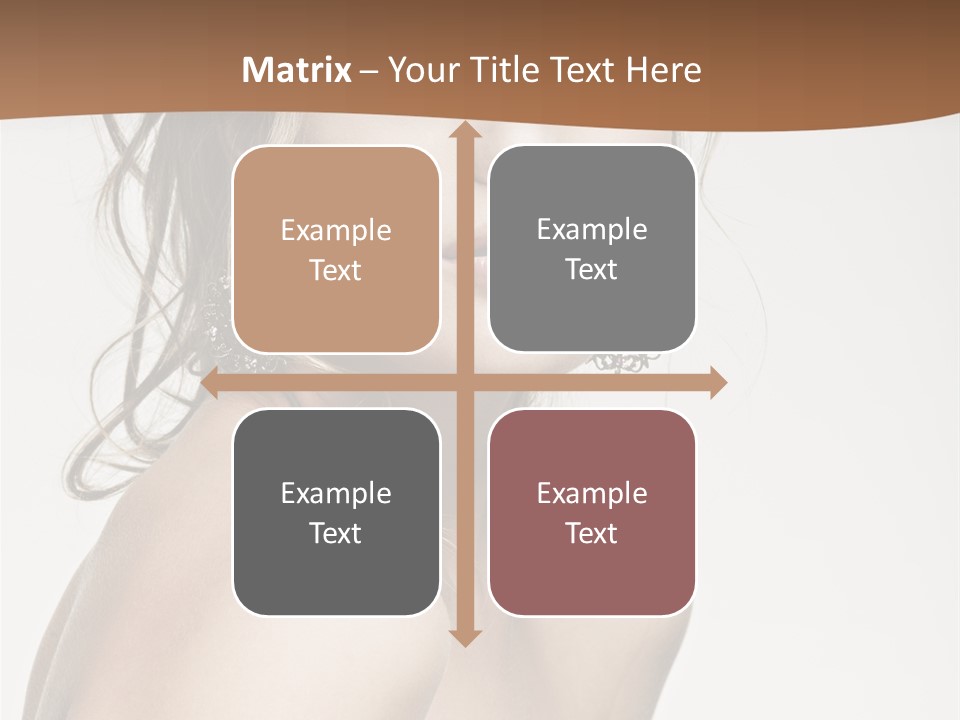 Glamour Portrait Caucasian PowerPoint Template