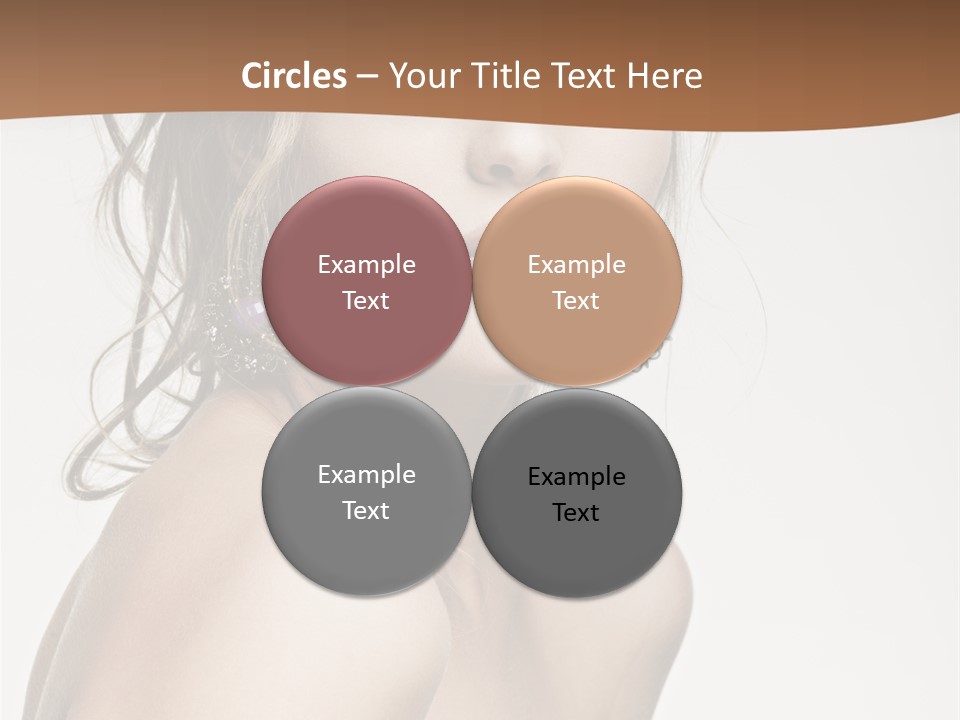 Glamour Portrait Caucasian PowerPoint Template