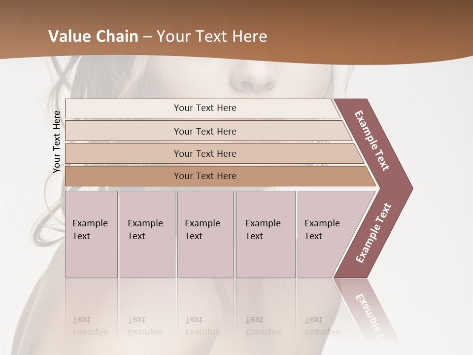 Glamour Portrait Caucasian PowerPoint Template