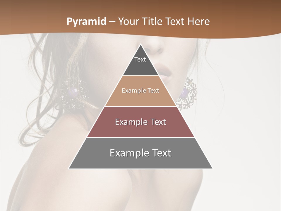 Glamour Portrait Caucasian PowerPoint Template