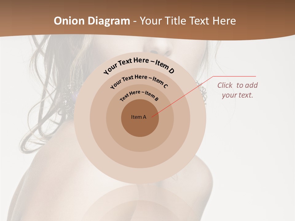 Glamour Portrait Caucasian PowerPoint Template