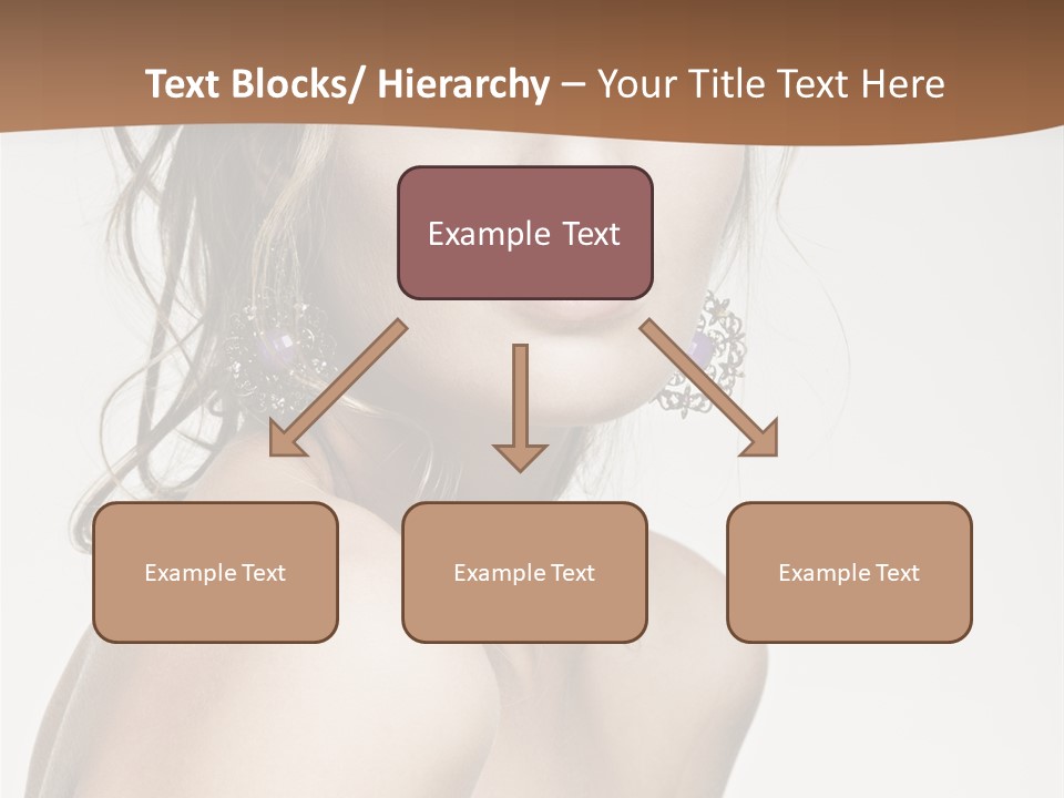 Glamour Portrait Caucasian PowerPoint Template