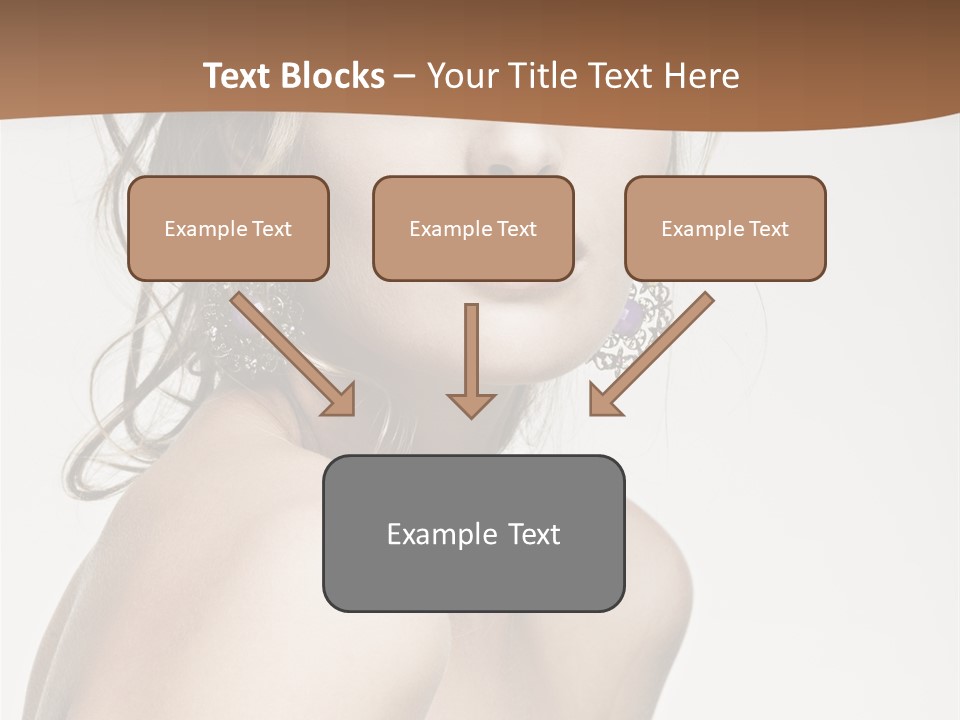 Glamour Portrait Caucasian PowerPoint Template