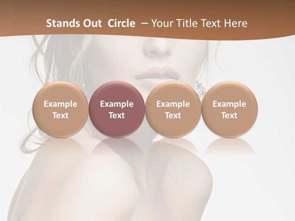 Glamour Portrait Caucasian PowerPoint Template