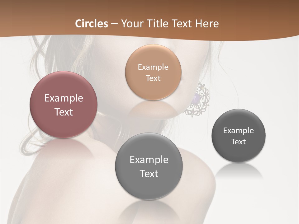 Glamour Portrait Caucasian PowerPoint Template