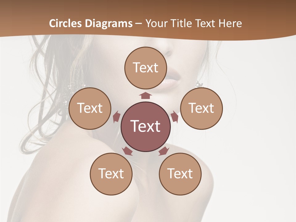 Glamour Portrait Caucasian PowerPoint Template