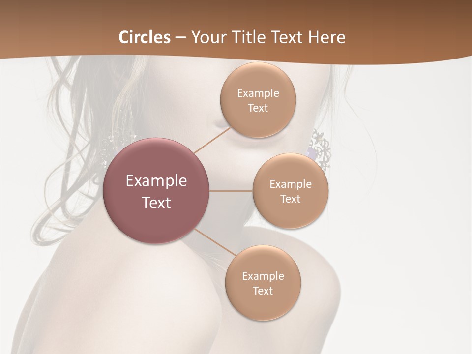 Glamour Portrait Caucasian PowerPoint Template