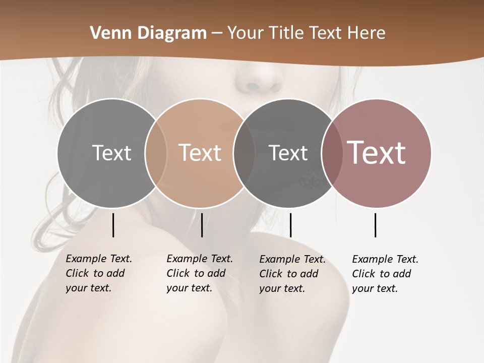 Glamour Portrait Caucasian PowerPoint Template