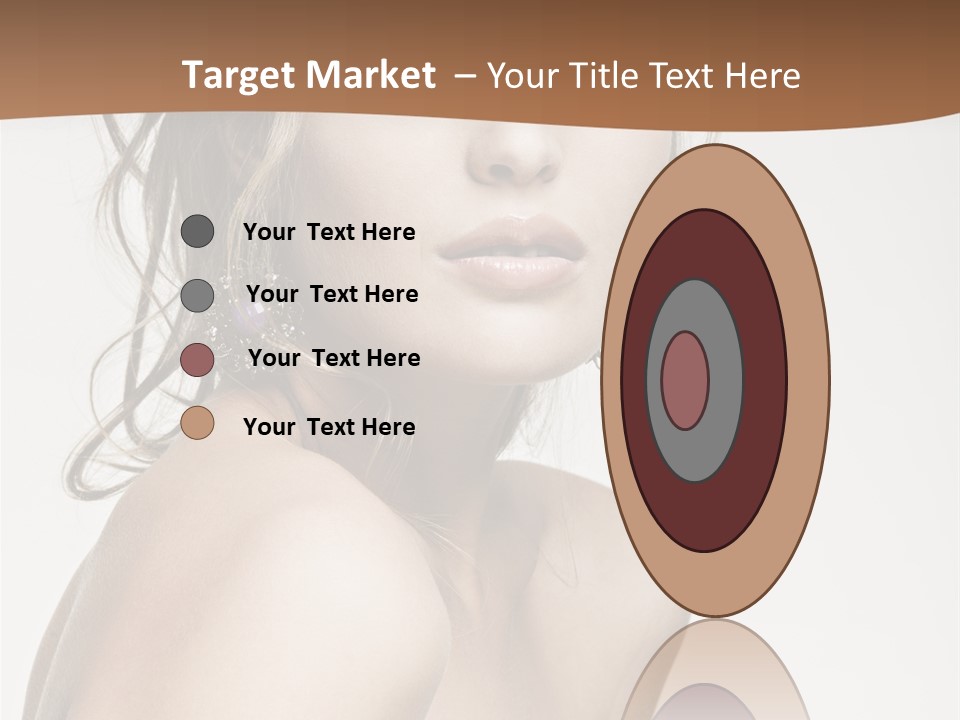 Glamour Portrait Caucasian PowerPoint Template