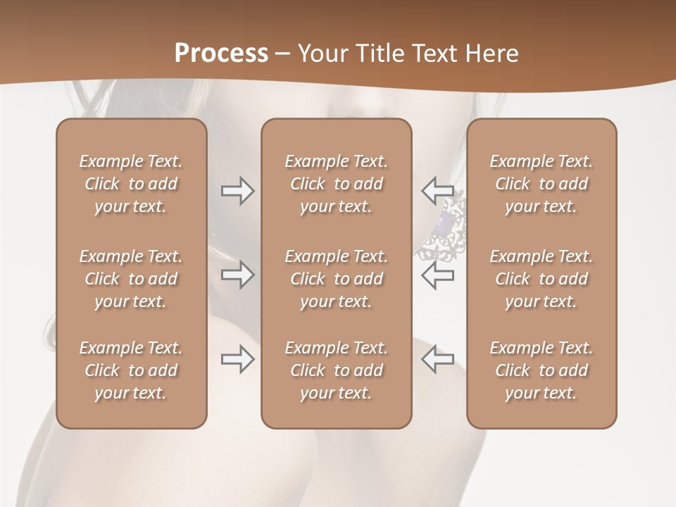 Glamour Portrait Caucasian PowerPoint Template