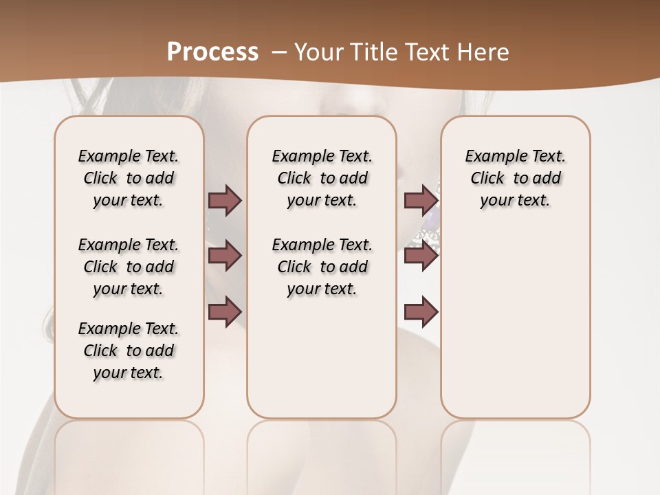 Glamour Portrait Caucasian PowerPoint Template