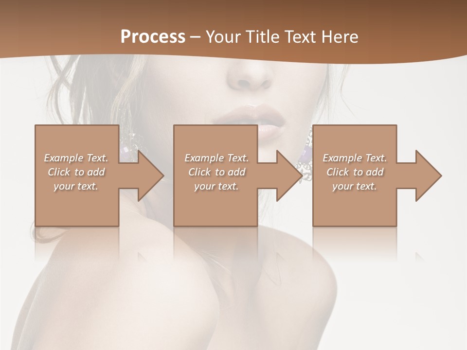 Glamour Portrait Caucasian PowerPoint Template