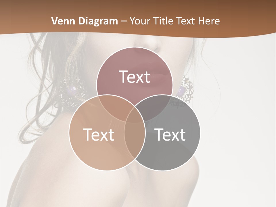 Glamour Portrait Caucasian PowerPoint Template