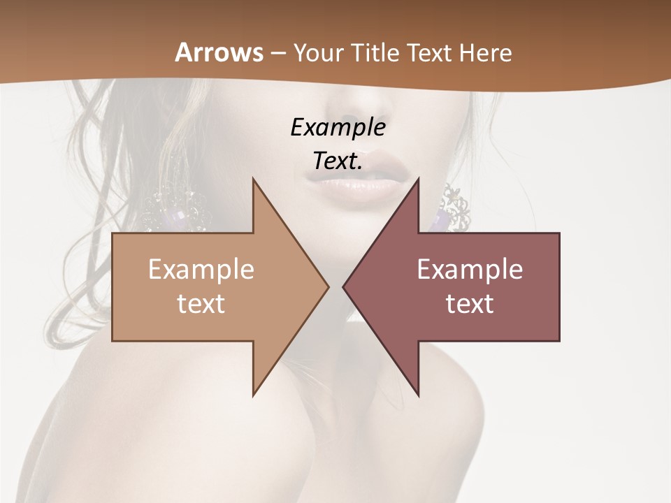 Glamour Portrait Caucasian PowerPoint Template