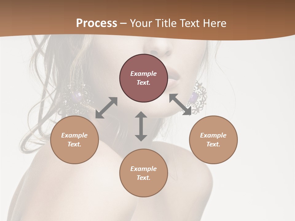 Glamour Portrait Caucasian PowerPoint Template