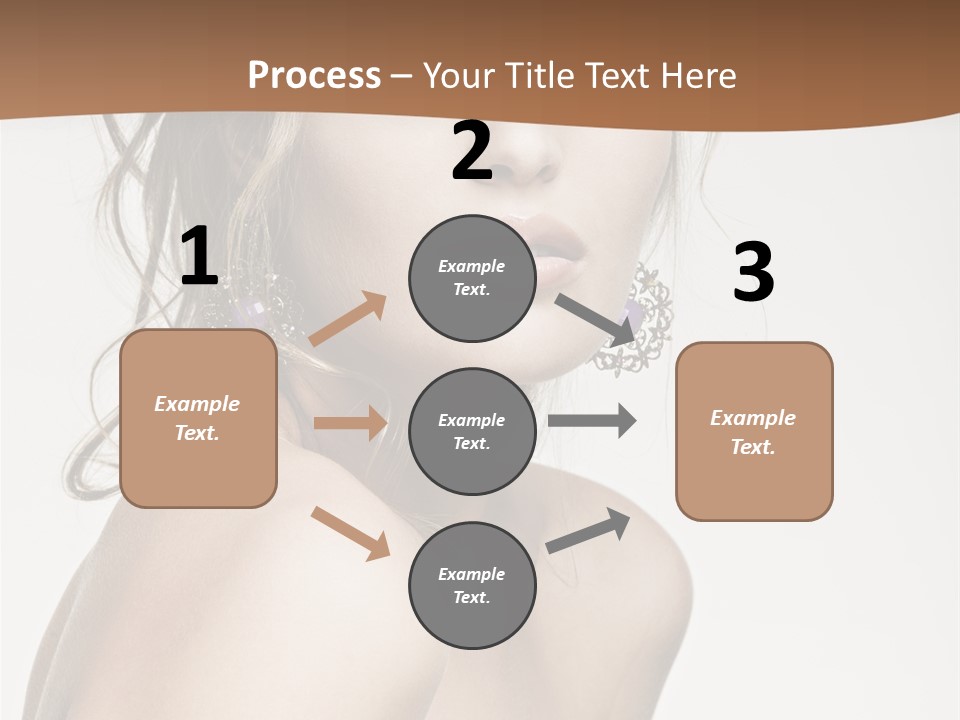 Glamour Portrait Caucasian PowerPoint Template