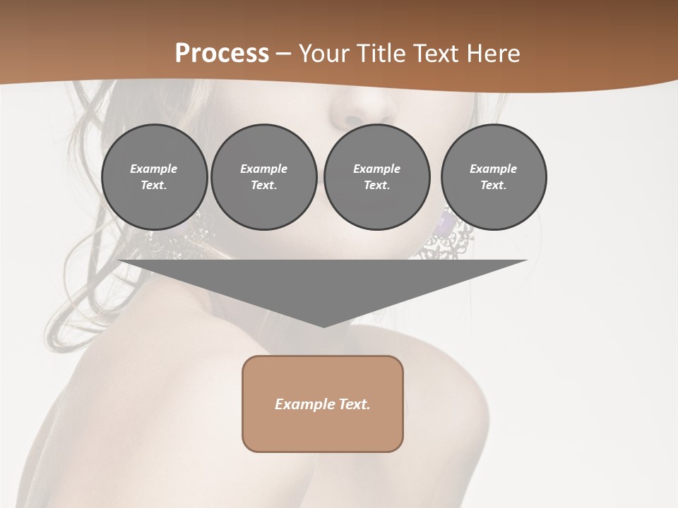 Glamour Portrait Caucasian PowerPoint Template