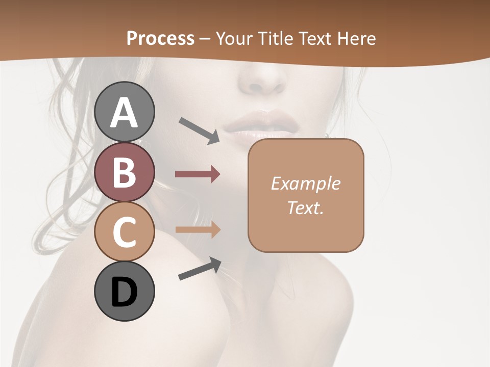 Glamour Portrait Caucasian PowerPoint Template