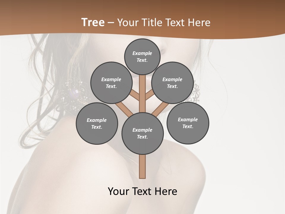 Glamour Portrait Caucasian PowerPoint Template