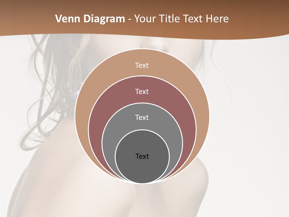 Glamour Portrait Caucasian PowerPoint Template