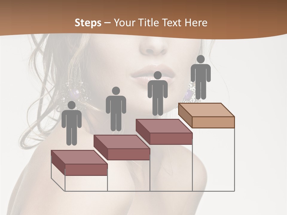 Glamour Portrait Caucasian PowerPoint Template