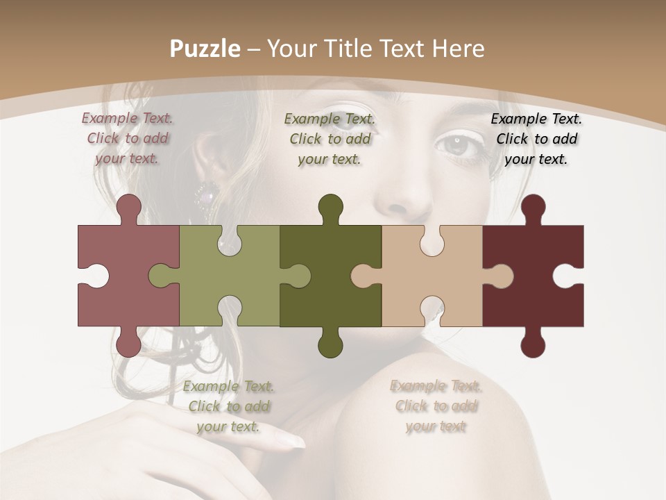 Grey Feminine Accessories PowerPoint Template