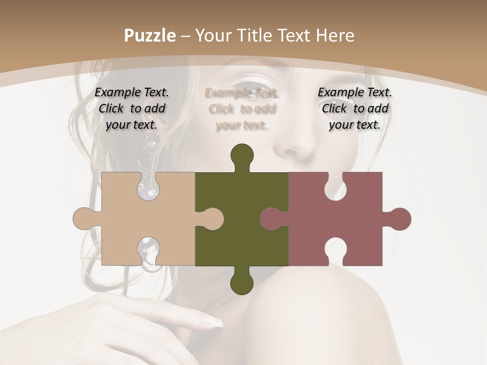 Grey Feminine Accessories PowerPoint Template