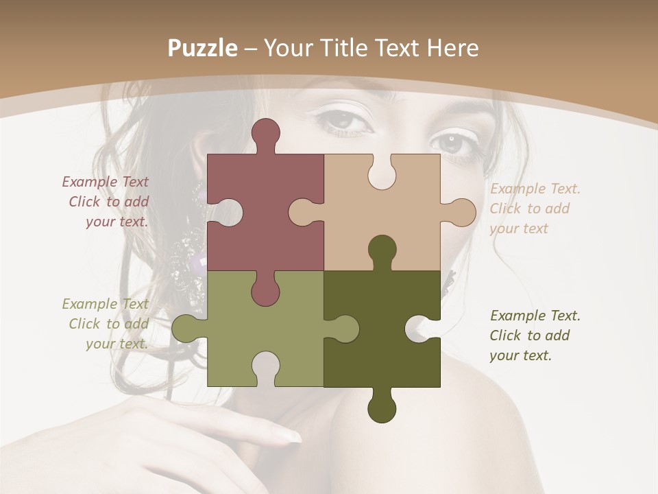 Grey Feminine Accessories PowerPoint Template