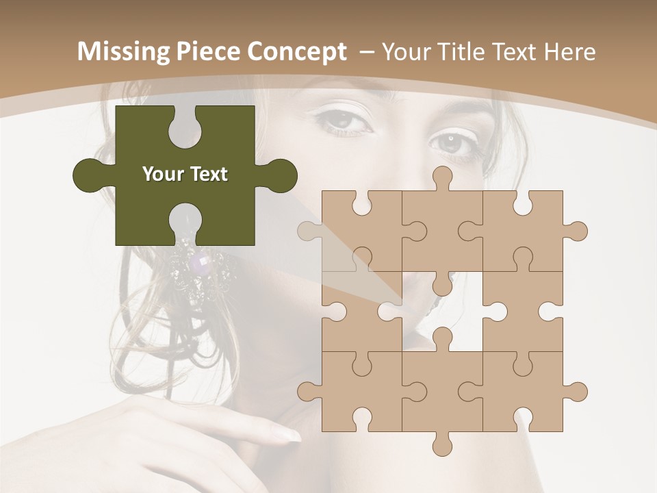 Grey Feminine Accessories PowerPoint Template